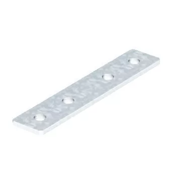   Obo Bettermann 1124649 - GMS 4 VP FT - Összekötő lemez 4 furattal 200x40x5 merítetten tűzihorganyzott, DIN EN ISO 1461