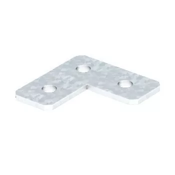   Obo Bettermann 1124653 - GMS 3 VP L FT - Összekötő lemez L-forma 90x90x40x5 merítetten tűzihorganyzott, DIN EN ISO 1461