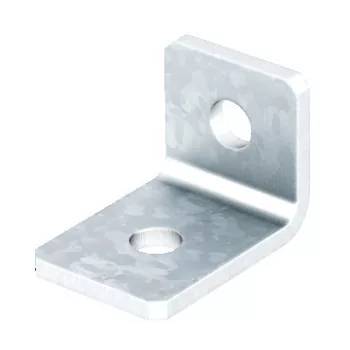   Obo Bettermann 1124659 - GMS 2 VW 90 FT - Összekötő sarokelem 90°, 2 furattal 54x54x40x5 merítetten tűzihorganyzott, DIN EN ISO 1461