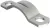 Obo Bettermann 1437003 - 7903 6 G - Húzásmentesítő bilincs 6mm galvanikusan horganyzott, DIN EN 12329