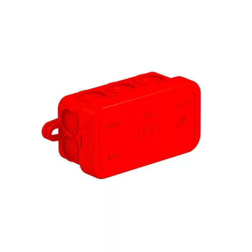 OBO Bettermann A 6 HF RO piros leágazódoboz 80x43x36 mm IP55 halogénmentes polietilén