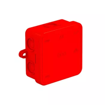 OBO Bettermann A 8 HF RO piros leágazódoboz 75x75x36 mm IP55 halogénmentes polietilén