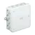 OBO Bettermann A 14 világosszürke leágazódoboz 100x100x40 mm IP55 halogénmentes polietilén