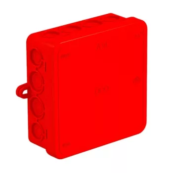 OBO Bettermann A 14 HF RO piros leágazódoboz 100x100x40 mm IP55 halogénmentes polietilén
