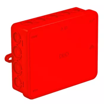 OBO Bettermann A 18 HF RO piros leágazódoboz 125x100x40 mm IP55 halogénmentes polietilén