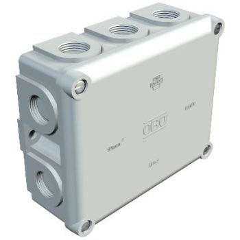   Obo Bettermann 2002345 - B 11 M - Kábel-leágazódoboz 136x111x57 világosszürke