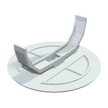   Obo Bettermann 2003223 - UG 60 FD - Rugós fedél vakolat alatti O70mm fehér