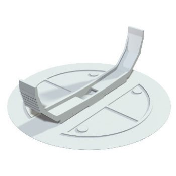   Obo Bettermann 2003227 - UV 70 FD - Rugós fedél vakolat alatti O84mm fehér