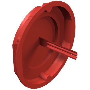   Obo Bettermann 2003317 - UG 60 SD - Jelzőfedél vakolat alatti O60mm piros