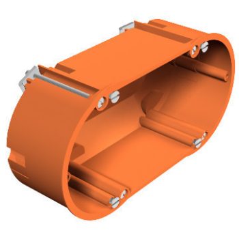   Obo Bettermann 2003422 - HG 60 2 - Kettős szerelvénydoboz üreges fal 138x68x50 narancs