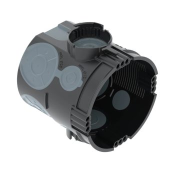   Obo Bettermann 2003708 UG 66-L szerelvény/kötődoboz huzatmentes vakolat alatti O60mm, H66mm   fekete / kékesszürke