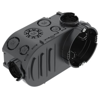   Obo Bettermann 2003726 UE 66 szerelvény-/kötődoboz csavarral vakolat alatti O60xH66x148   fekete