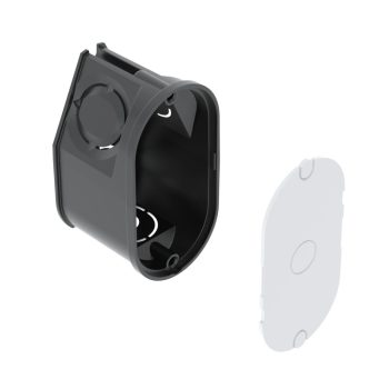   Obo Bettermann 2003732 UG 30-WA-D csatlakozódoboz fali lámpához vakolat alatti O2x35mm, H35   fekete