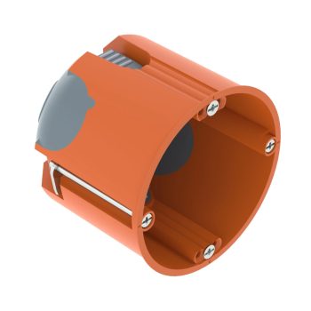   Obo Bettermann 2003808 HG 61-L szerelvény- /kötődoboz huzatment üreges fal O68mm, H61mm   narancs / szürke