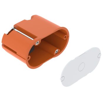   Obo Bettermann 2003834 HG 45-WAD-LD kettes szerelvénydoboz fedéllel huzatmentes, üreges fal 68x38x45   narancs / szürke