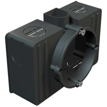   Obo Bettermann 2004320 - UG 60 204 - szerelvény-/kötődoboz Vakolat alatti, négyszögletes cs 60x107x40mm fekete