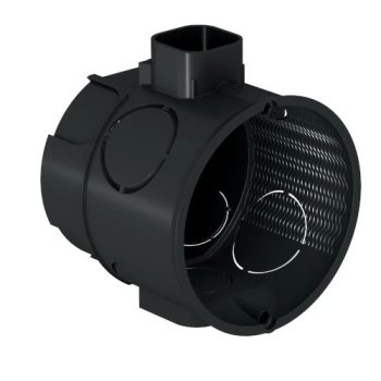   Obo Bettermann 2004354 - UG 60 255A - szerelvény- / kötődoboz Vakolat alatti, négyszögletes cs O60mm, H56mm fekete