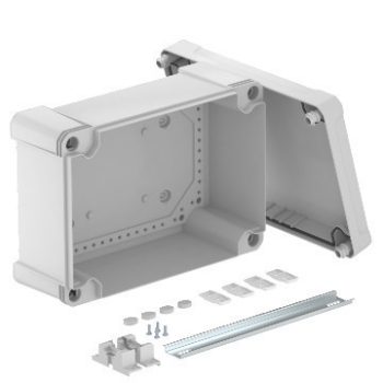   Obo Bettermann 2005502 - X25C R LGR - Üres doboz 2069 sínnel 286x202x125 világosszürke