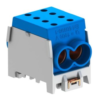   Obo Bettermann 2009046 - HLAK 1-2x35 GRBL - Fővezetéki sorkapocs 35/50mm2 szürke/kék