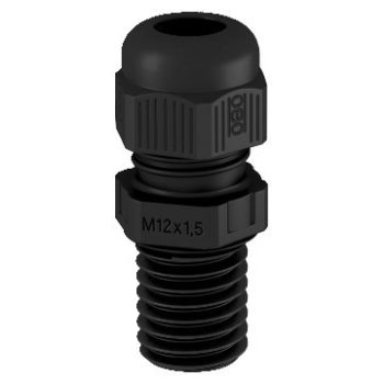   Obo Bettermann 2022966 - V-TEC VM L16 SW - Tömszelence metrikus, hosszított menettel M16 fekete