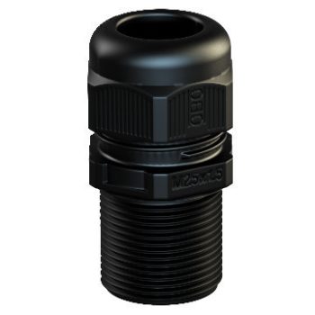   Obo Bettermann 2022987 - V-TEC VM LL20 SW - Tömszelence metrikus 24mm hosszú M20 fekete