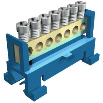   Obo Bettermann 2054000 - 60 N 7x16 BL - Nullavezető-kapocs 7x16mm2 kék