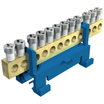   Obo Bettermann 2054086 - 60 N 12x16 BL - Nullavezető-kapocs 12x16mm2 kék