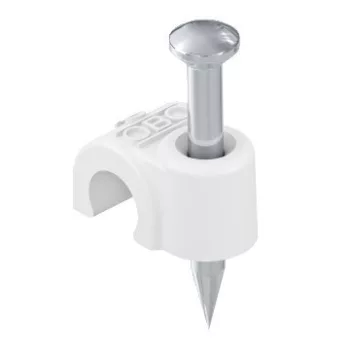   Obo Bettermann 2226014 - 2012 25 RW - ISO Nagel-Clip 12mm, L25 hófehér