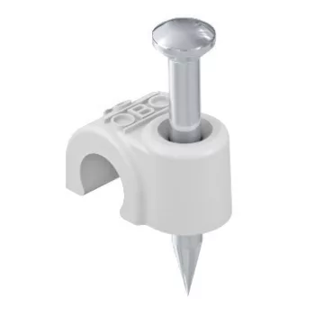   Obo Bettermann 2228025 - 2012 35 LGR - ISO Nagel-Clip 12mm, L35 világosszürke