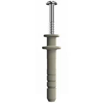   Obo Bettermann 2347407 - 910 DF 6x35 - Beütő dübel kettős peremmel 6x35mm szürkésfehér