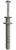 Obo Bettermann 2347407 - 910 DF 6x35 - Beütő dübel kettős peremmel 6x35mm szürkésfehér