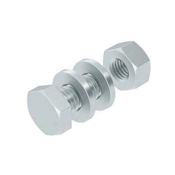   Obo Bettermann 3156524 SKS 6x30 F hatlapfejű csavar anyával és alátéttel M6x30 F tűzihorganyzott, DIN 267, Teil 10