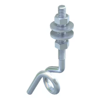   Obo Bettermann 3453820 - 948 TG6 - Mennyezethorog M6 menettel M6x70mm galvanikusan horganyzott, DIN EN 12329