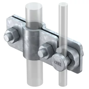   Obo Bettermann 5001226 2710 25 FT csatlakozóbilincs OMEX-földelőhöz 25mm FT merítetten tűzihorganyzott, DIN EN ISO 1461