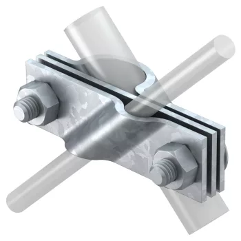   Obo Bettermann 5001641 2760 20 FT csatlakozóbilincs kör- és laposvezetőhöz 20mm FT merítetten tűzihorganyzott, DIN EN ISO 1461