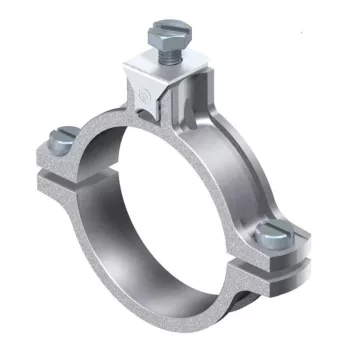   Obo Bettermann 5050073 - 950 Z 1/2 Földelő csőbilincs 1/2 coll csövekhez, 20 - 22,5 mm befogási tartomány, felsőrész és -alsórész cink-présöntvényből