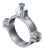 Obo Bettermann 5050197 - 950 Z 2 Földelő csőbilincs 2 coll csövekhez, 58,5 - 61,5 mm befogási tartomány, felsőrész és -alsórész cink-présöntvényből