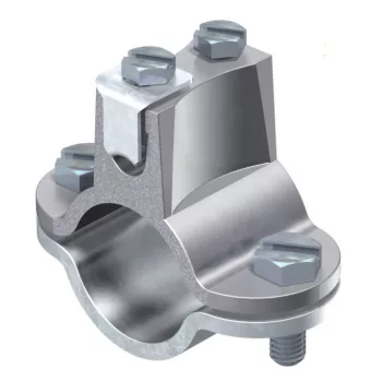   Obo Bettermann 5052076 - 952 Z 1/2 Földelő csőbilincs 1/2 coll csövekhez, 18,5 - 21,5 mm befogási tartomány, felsőrész cink-présöntvénybőll, tűzihorganyzott acél bilincs-alsórész