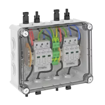   Obo Bettermann 5088556 PVG-C1000S110 napelemes csatlakozódoboz T2 2x1 PV-String 2 WR-MPP+MC4 1000V DC