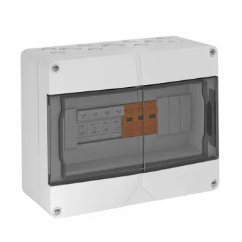   Obo Bettermann 5088640 VG-BC PV900KS4 Napelemes  csatlakozódoboz PV 4-String , biztosítékkal 900V DC