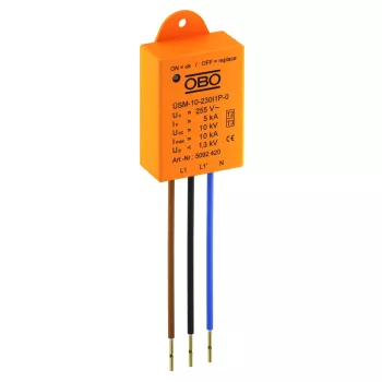   Obo Bettermann 5092420 ÜSM-10-230I1P-0 Túlfeszültség-védelmi eszköz LED-es világításhoz, 1 fázisú   230V