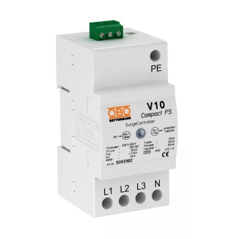   Obo Bettermann 5093382 V10 COMPACT-FS V10 Compact túlfeszültségvédelem távjelzéssel 255V