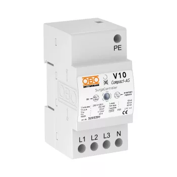   Obo Bettermann 5093391 V10 COMPACT-AS V10 Compact hangjelzéssel 255V