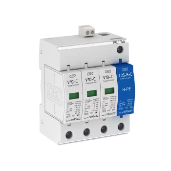  Obo Bettermann 5094931 V10-C 3+NPE+FS SurgeController V10 3+1 kivitel, távjelzés 280V