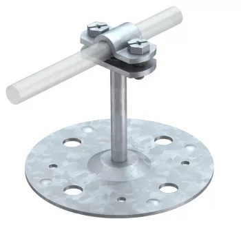   Obo Bettermann 5218810 165 B 60 tetővezeték-tartó lapos tetőkhöz 60mm FT merítetten tűzihorganyzott, DIN EN ISO 1461