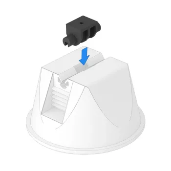   Obo Bettermann 5218882 165 MBG UH Adapter tetővezeték-tartóhoz univerzális o 4mm   fekete