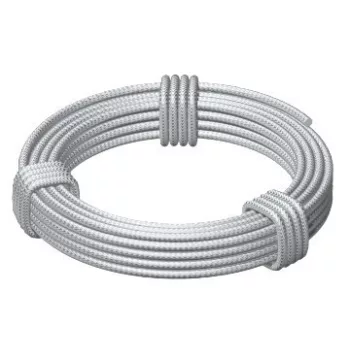   Obo Bettermann 5303202 - 957 2 G - Acél feszítőhuzal textilszál betéttel 2mm galvanikusan horganyzott, DIN EN 12329