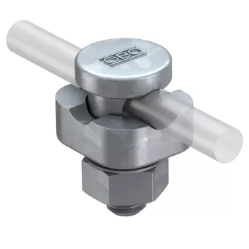   Obo Bettermann 5304107 5001 DIN-FT+VA összekötő kapocs körvezetőhöz VA anyával 8-10mm FT merítetten tűzihorganyzott, DIN EN ISO 1461