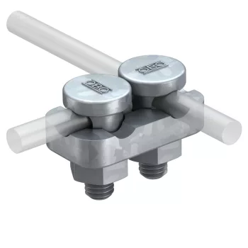   Obo Bettermann 5304202 5002 DIN-FT összekötő kapocs két körvezetőhöz 8-10mm FT merítetten tűzihorganyzott, DIN EN ISO 1461