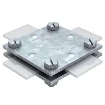   Obo Bettermann 5314666 256 A-DIN 40 FT keresztösszekötő betétlemez nélkül 40mm FT merítetten tűzihorganyzott, DIN EN ISO 1461